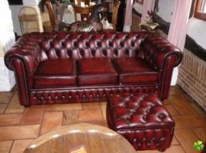 canapé chesterfield cuir occasion