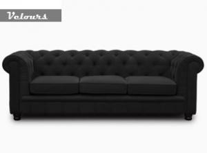 canapé chesterfield velours 19