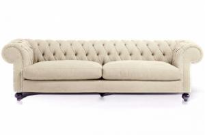 canapé chesterfield velours blanc