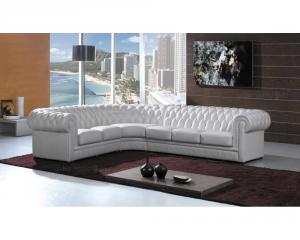 canapé chesterfield velours blanc 17